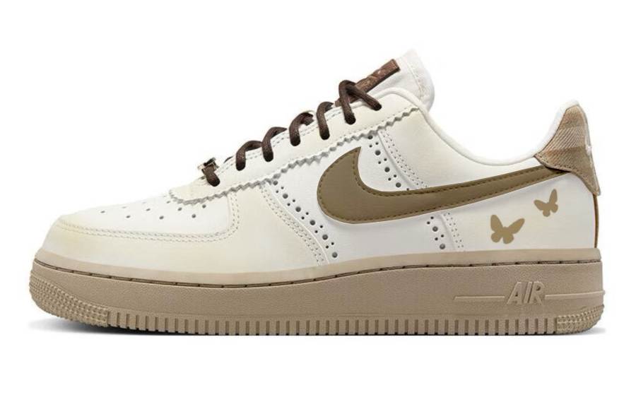 Nike Nike Air Force 1 OKHR Low top Skateboard Shoes Women's White Light Brown