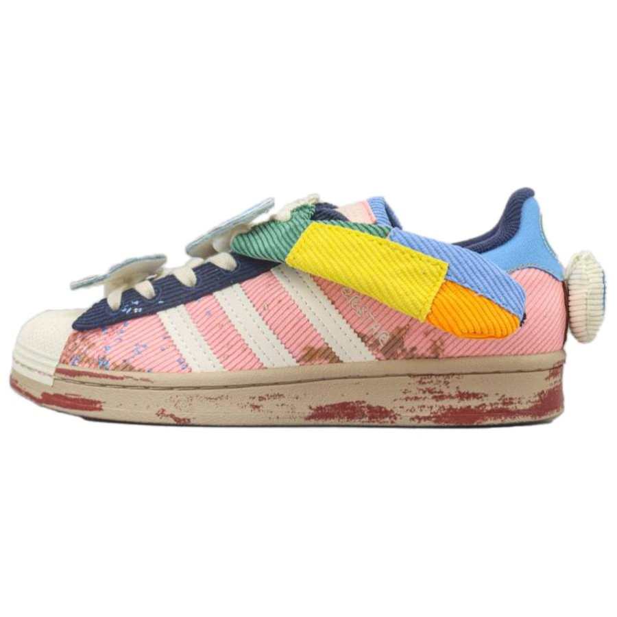 Adidas Originals Sean Wotherspoon X Melting Sadness x Adidas Originals SUPERSTAR Comfortable Cushioning Low top Skateboard Shoes Unisex