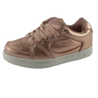 JINJIJIANG Coverage Abrasion Resistant Low top Skateboard Shoes Unisex Rose Gold