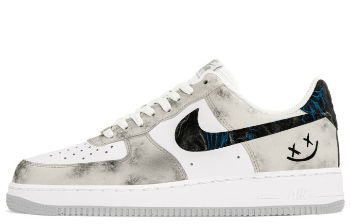 Nike Nike Air Force 1 NikeAF1 Low top Skateboard Shoes Men's Black Gray