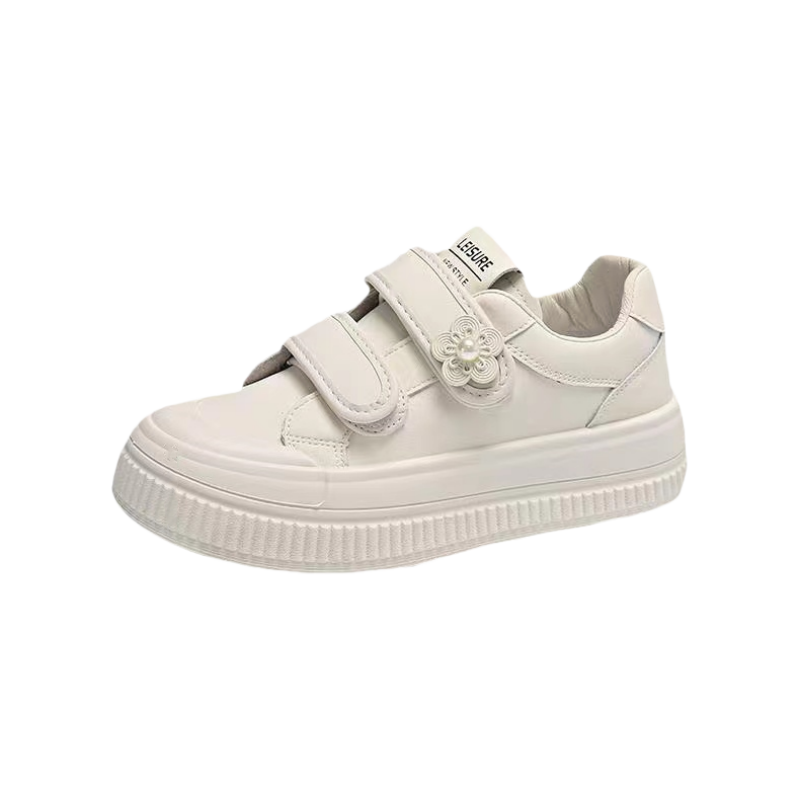 NX DOUGHNUT Slip Resistant Abrasion Resistant Low top Skateboard Shoes Women's Ecru