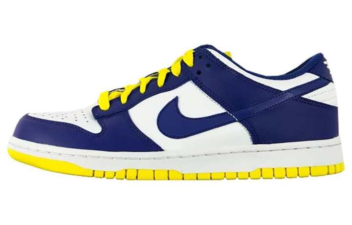 Nike Nike Dunk Low White Wicked Purple Vibrant Yellow Women's