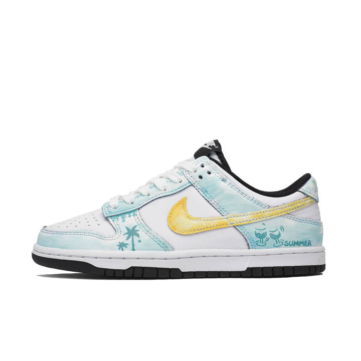 Nike Nike Dunk Abrasion Resistant, Lightweight, And Breathable Low top Skateboard Shoes Unisex Light Blue