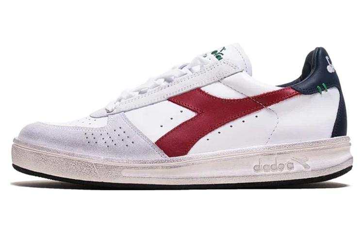 Diadora B.ELITE H Comfortable Abrasion Resistant Breathable Low top Skateboard Shoes Men's White