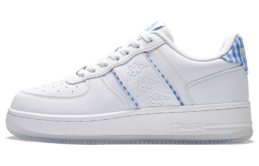 Kappa Backrest With Backrest Low top Skateboard Shoes Women's White Blue