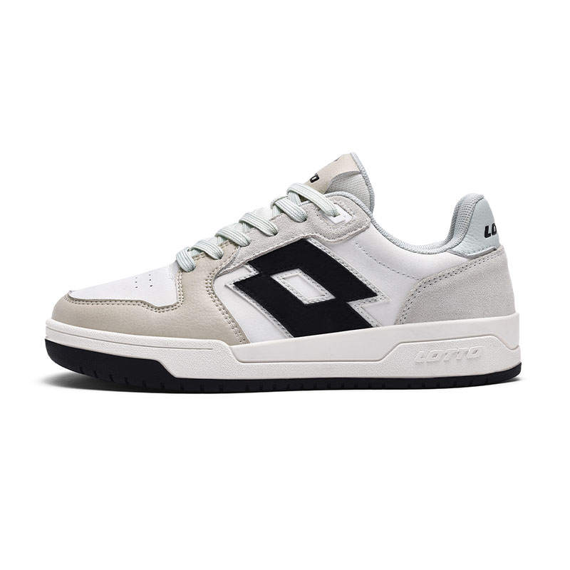 LOTTO Slip Resistant, Abrasion Resistant, Balanced, Lightweight Low top Skateboard Shoes Women's White Gray