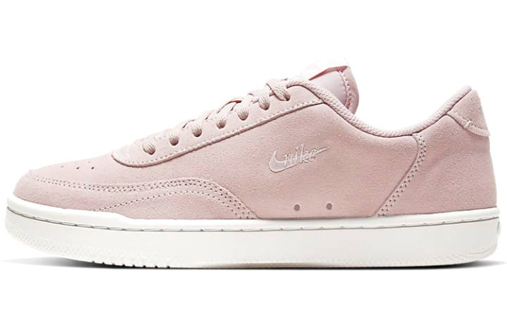 Nike Nike Court Vintage Artificial Leather Slip Resistant Abrasion Resistant Low top Skateboard Shoes Women's Pink White