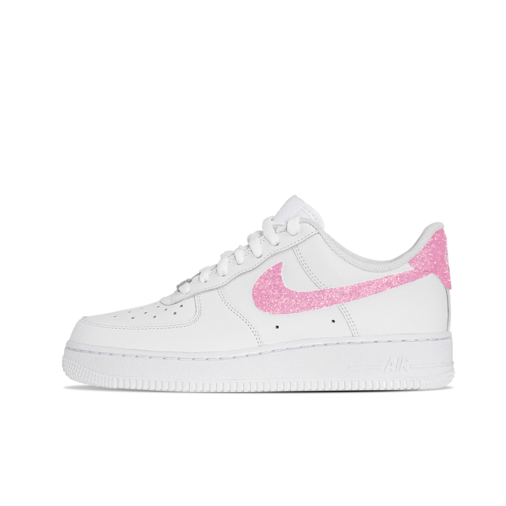Nike Nike Air Force 1 Height Increasing Low top Skateboard Shoes Unisex White Pink