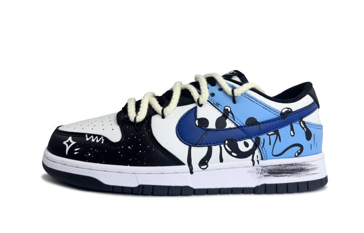 Nike Nike Dunk Fluid Shadow Abrasion Resistant Low top Skateboard Shoes Unisex Black Blue