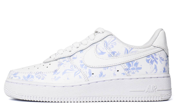 Nike Nike Air Force 1 OWCM Slip Resistant Abrasion Resistant Low top Skateboard Shoes Unisex Pure White