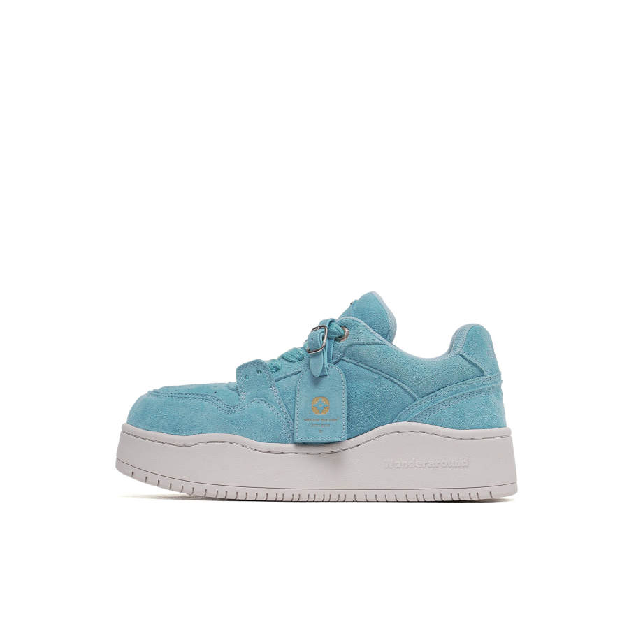 WANDER AROUND Slip Resistant Abrasion Resistant Low top Skateboard Shoes Unisex Sea Lake Blue