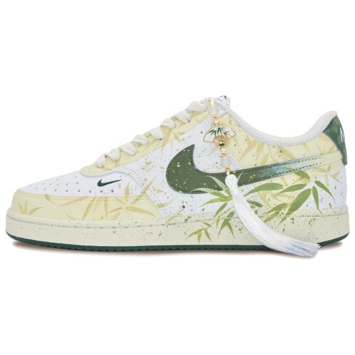 Nike Nike Court Vision Low Bamboo Shadow Breeze Abrasion Resistant Low top Skateboard Shoes Unisex Turquoise