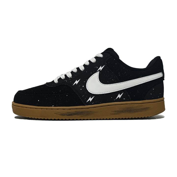 Nike Nike Court Vision 1 Vast Starlight, Lightning, Baby's Breath, Ink Splatter, Distressed Synthetic Leather