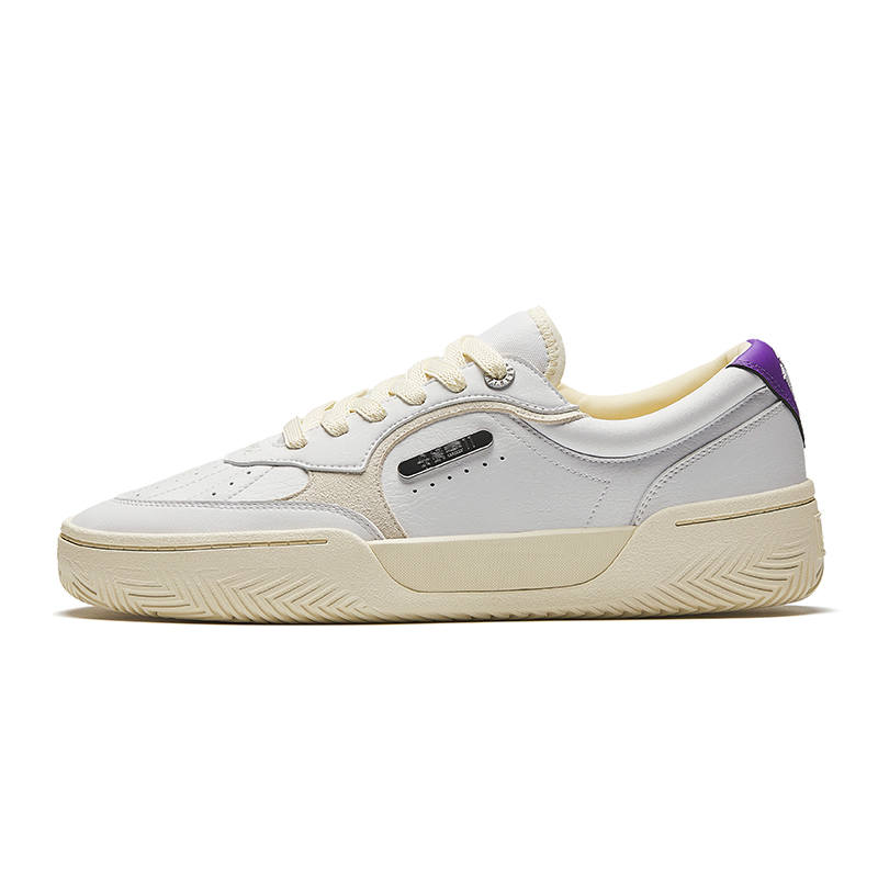 Anta KAI Hélà TRIBE Cushioning, Wear Resistant Low top Skateboard Shoes Unisex White Gray Purple