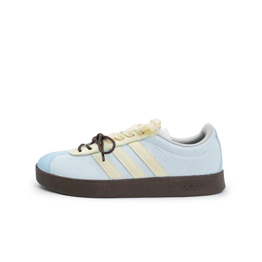 Adidas Neo VL Court Lifestyle Octopus Party, Summer Love Story Slip Resistant Low top Skateboard Shoes Unisex Blue