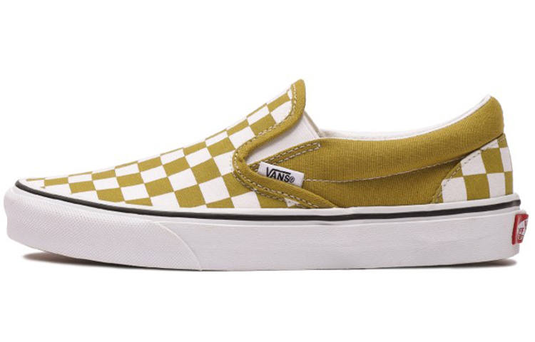 Vans Slip-On Classic Vans 'Checkerboard - Olive Oil'