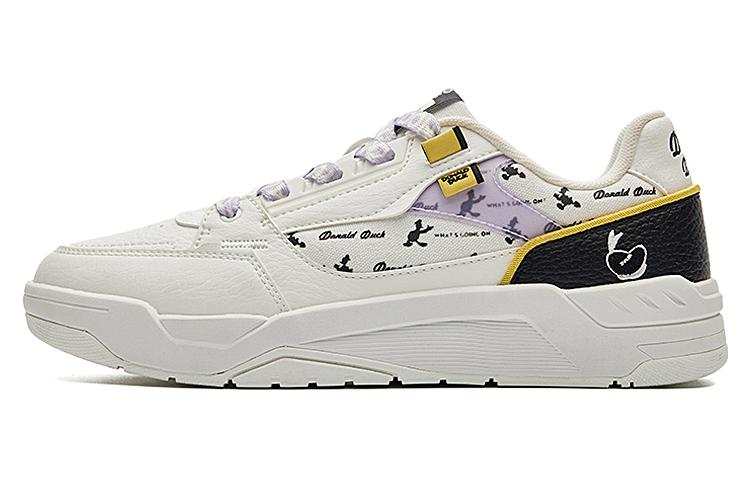 XTEP Low top Skateboard Shoes Women's Black White Purple