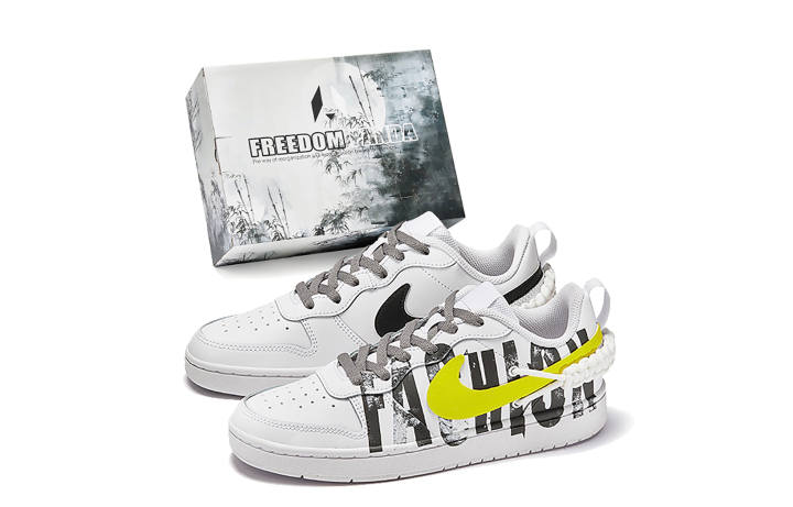 Nike Nike Court Borough Low Freedom Panda, Box, Hobo Slip Resistant Quick Dry Abrasion Resistant Balance