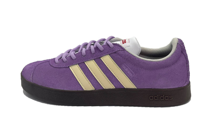 Adidas Adidas Vl Court Slip Resistant Cushioning Abrasion Resistant Low top Skateboard Shoes Unisex Purple