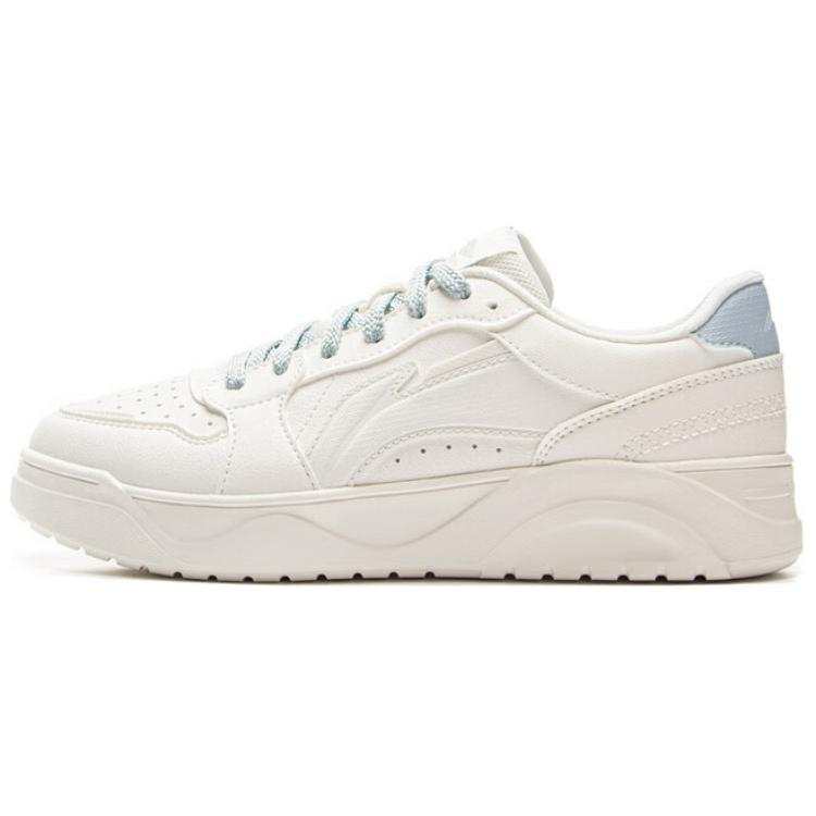 Li-Ning Li Ning Slip Resistant Cushioning Abrasion Resistant Low top Skateboard Shoes Women's White Blue