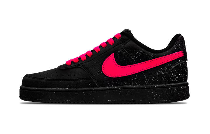 Nike Nike Court Vision Abrasion Resistant Low top Skateboard Shoes Unisex Black Pink