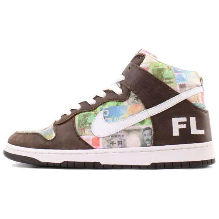 Nike Nike Dunk SB Flom Comfortable Slip Resistant Lightweight Non slip Lightweight High top Skateboard Shoes Men's