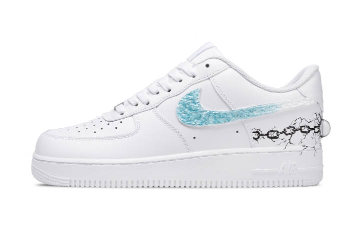 Nike Nike Air Force 1 Abrasion Resistant Low top Skateboard Shoes Men's White