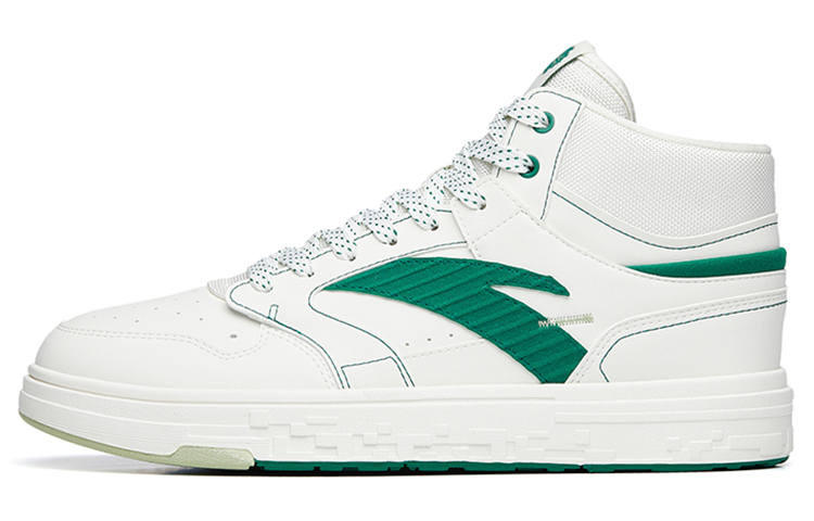 Anta Streetwear Collection Textile, Synthetic Leather Slip Resistant Cushioning Abrasion Resistant High top