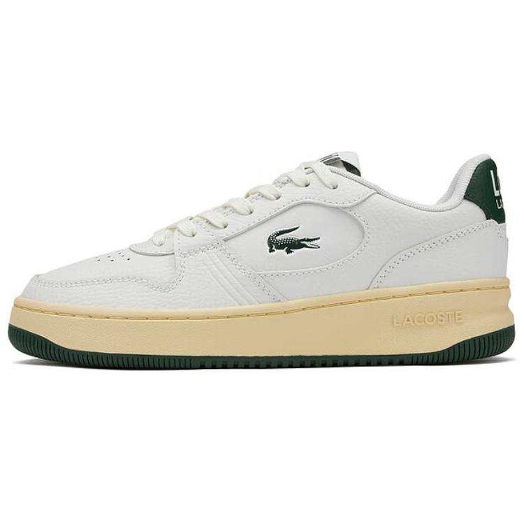 LACOSTE Comfortable Low top Skateboard Shoes Women's Ecru