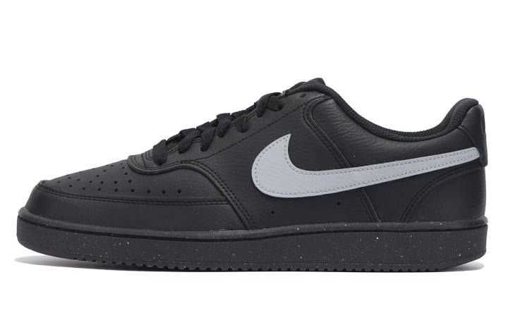 Nike Nike Air Force 1 Coverage Slip Resistant Low top Skateboard Shoes Unisex Black Gray