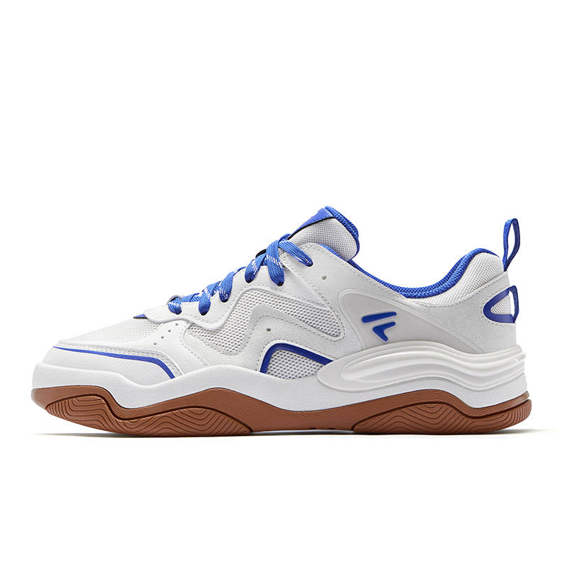 FILA FUSION KICK III Skateboard Shoes 3 Textile, Synthetic Leather Low top Skateboard Shoes Men's White Blue