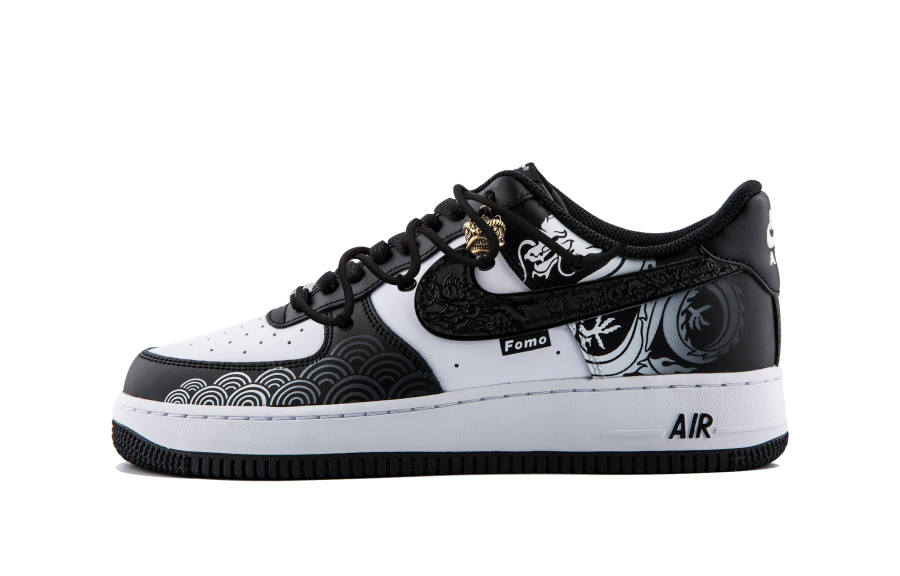Nike Nike Air Force 1 Fomo Leather Low top Skateboard Shoes Men's Black White