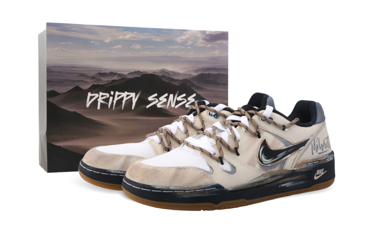 Nike Nike Full Force Drippy Rock Language Cushioning Abrasion Resistant Cushioning, Wear Resistant Low top Skateboard Shoes