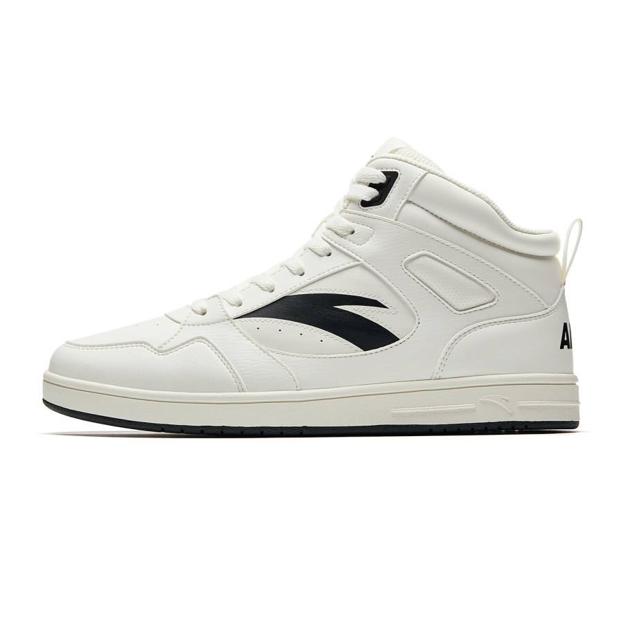 Anta Original 2 Panda Height Increasing High top Skateboard Shoes Men's Black White