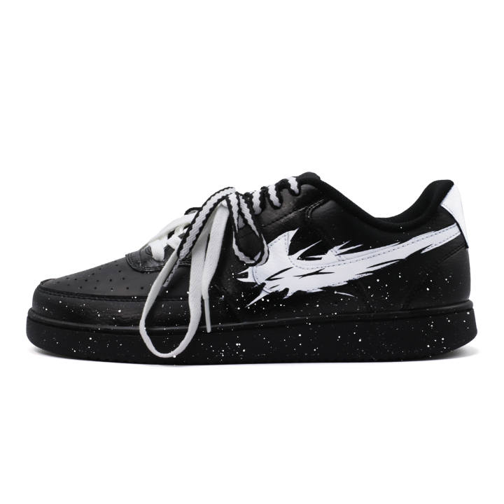 Nike Nike Court Vision 1 Double String Breakthrough Abrasion Resistant Low top Skateboard Shoes Men's White