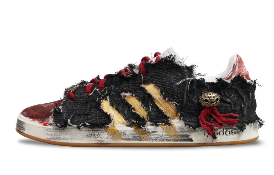 Adidas Adidas Grand Court Base 00s Abrasion Resistant Low top Skateboard Shoes Unisex Black Red