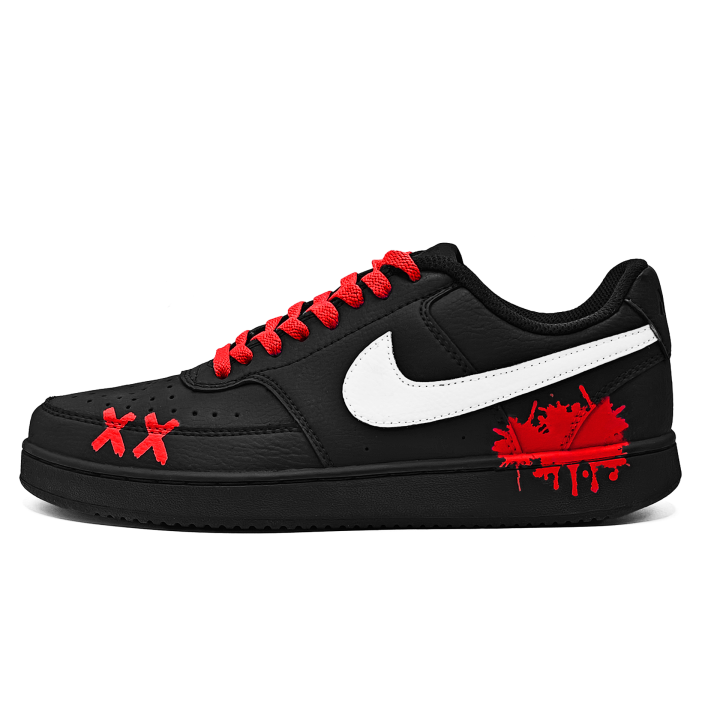 Nike Nike Court Vision Skateboard Shoes Unisex Low Top Black