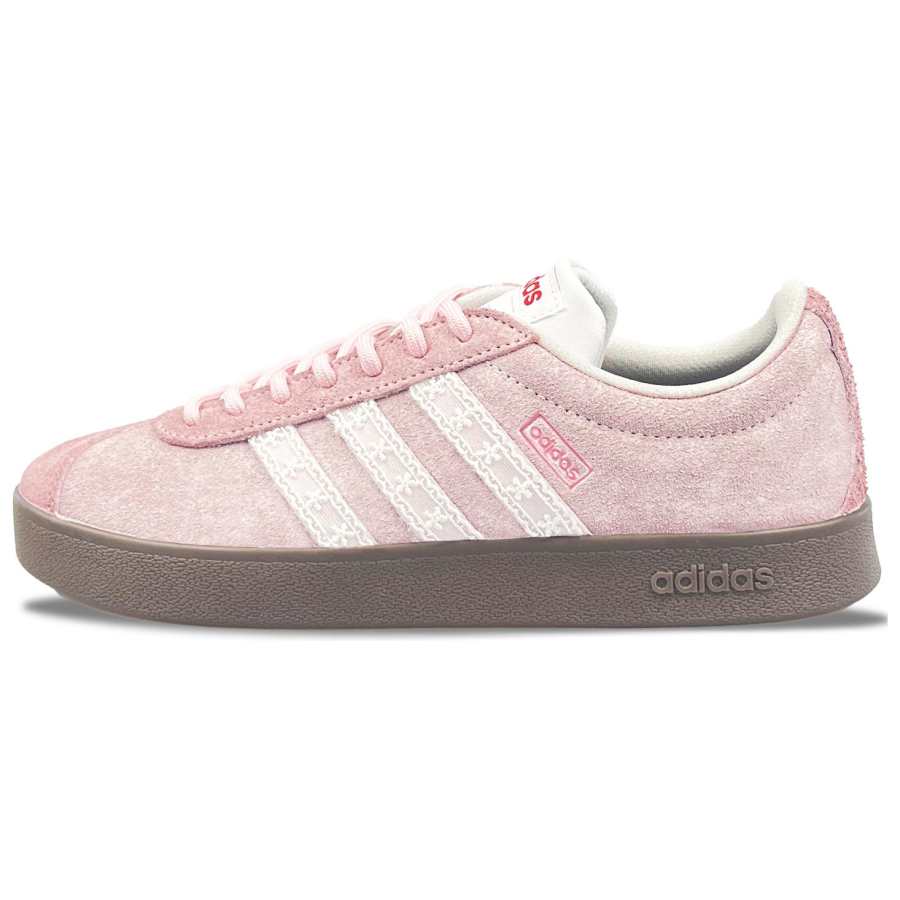 Adidas Adidas VL COURT 2.0 Slip Resistant Cushioning Slip Resistant Cushioning Low top Skateboard Shoes Unisex Pink