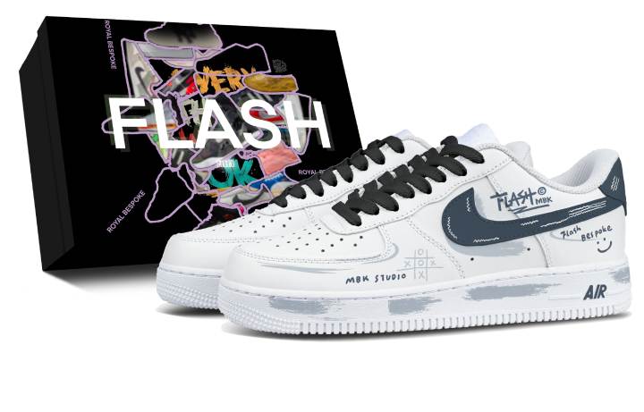 Nike Nike Air Force 1 Gray Innovation, Box Included Leather Abrasion Resistant Low top Skateboard Shoes Men's Gray White