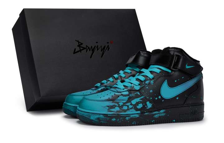 Nike Nike Air Force 1 Synthetic Leather Coverage Slip Resistant Coverage Slip Resistant Mid top Skateboard Shoes Unisex