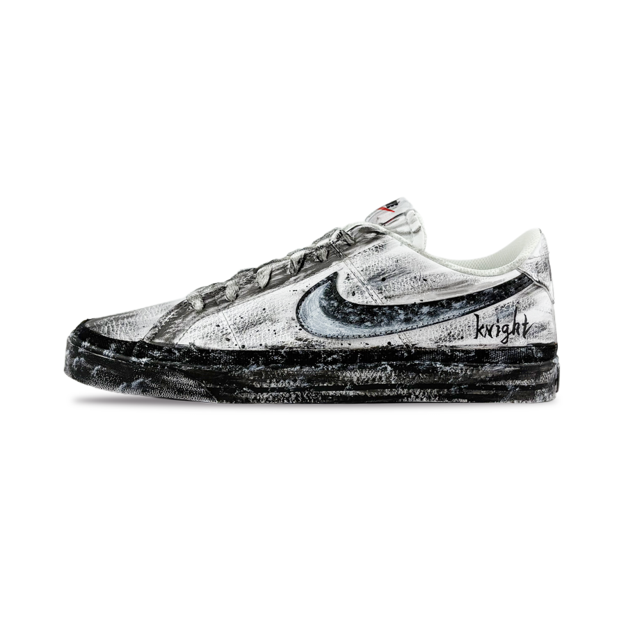Nike Nike Court Legacy Shadow Knight Synthetic Leather Slip Resistant Abrasion Resistant Low top Skateboard Shoes Men's