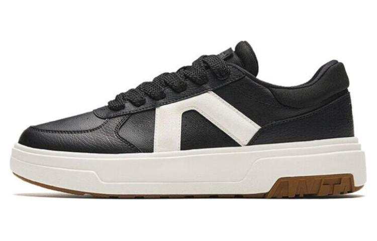 Anta A Dao Slip Resistant Cushioning Low top Skateboard Shoes Men's Black White