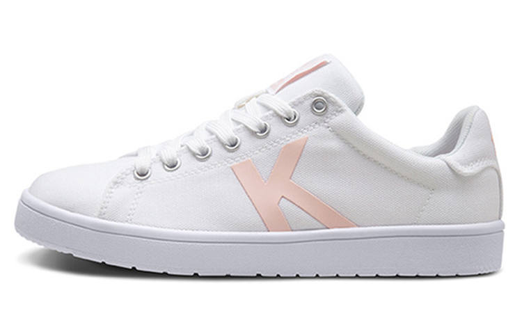 Kappa Skateboard Shoes Women's Low Top White/Pink