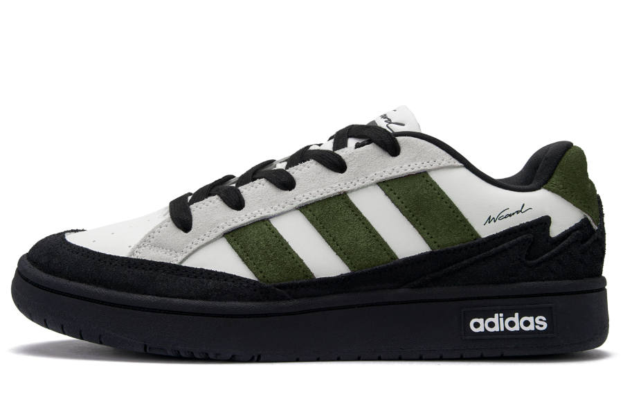 Adidas Adidas WCARD ADV Olive Toast Slip Resistant Abrasion Resistant Low top Skateboard Shoes Unisex Olive Green