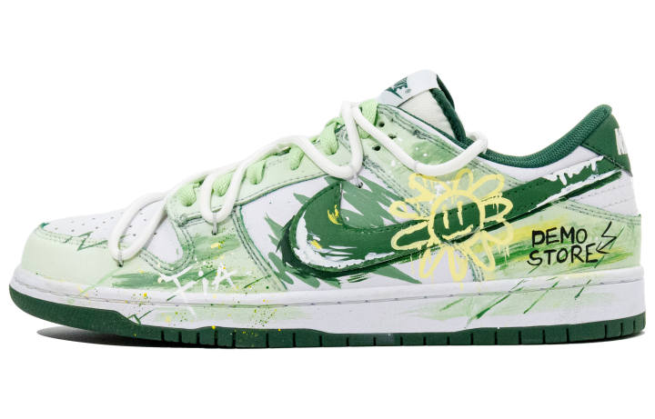 Nike Nike Dunk Green Miracle Abrasion Resistant Breathable Low top Skateboard Shoes Unisex Green
