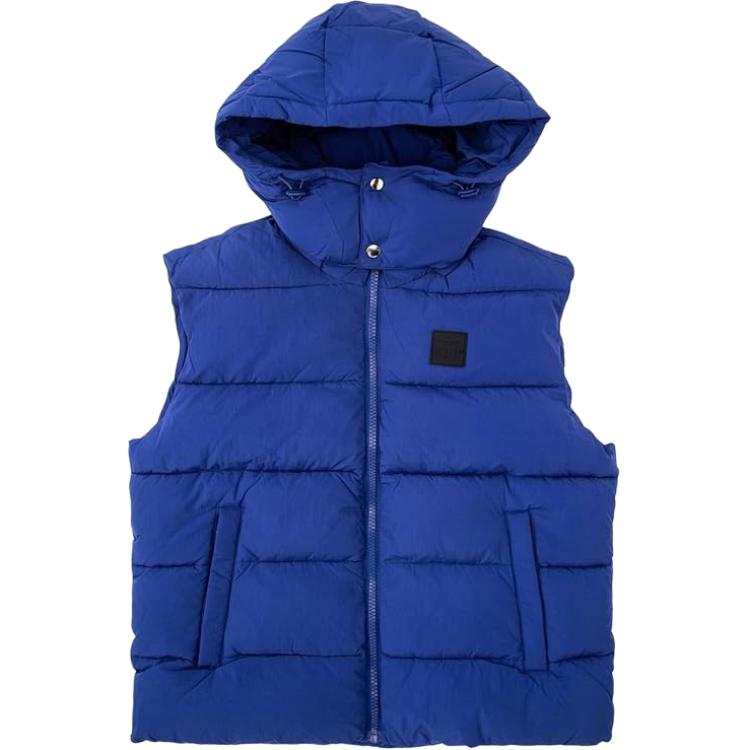 DIESEL Vests Men's Blue Hooded Non Detachable Moderate Other