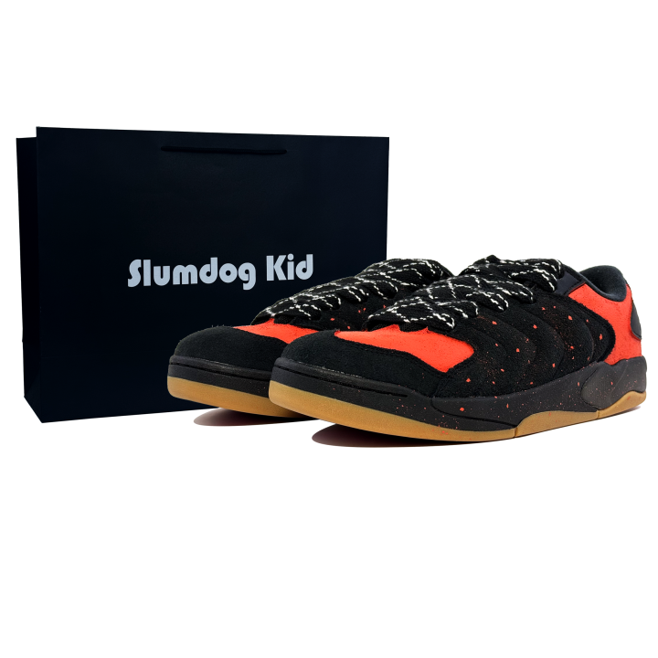 Jordan Jordan Session Abrasion Resistant Low top Skateboard Shoes Unisex Black Orange