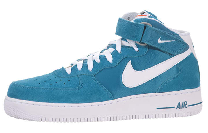 Nike Nike Air Force 1 Suede Fashion Slip Resistant, Abrasion Resistant, Lightweight, Breathable Mid top Skateboard Shoes