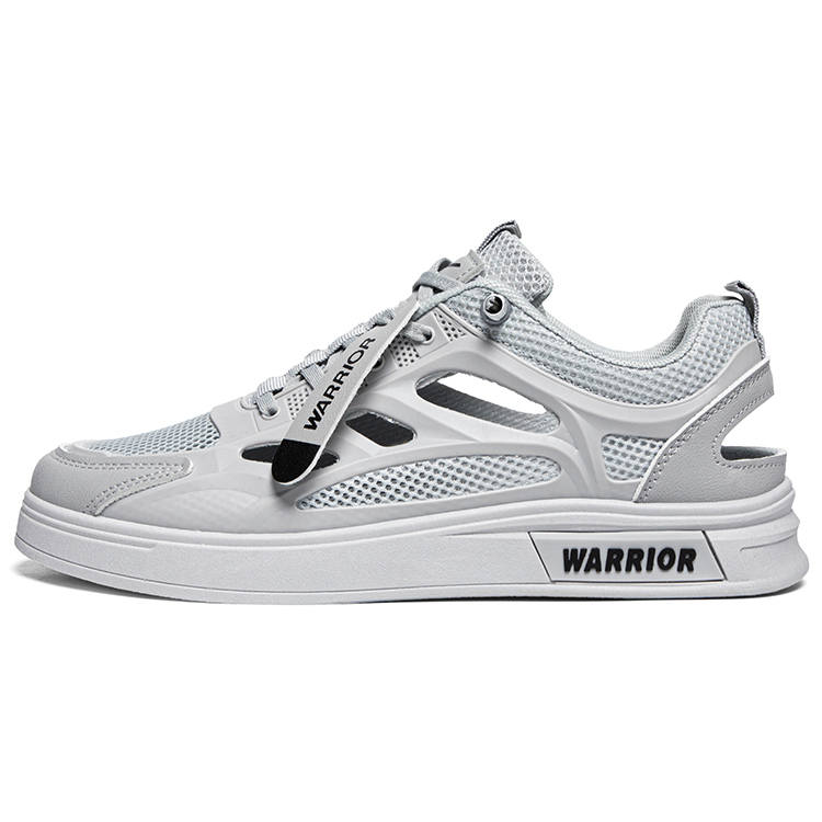 WARRIOR WARRIOR Comfortable Sandals Low top Skateboard Shoes Men's Gray