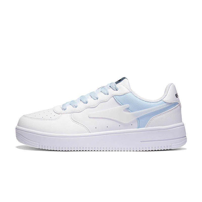 Erke Skateboard Slip Resistant Abrasion Resistant Low top Skateboard Shoes Men's White Blue